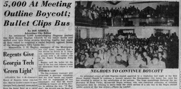 Scan of a newspaper clipping.