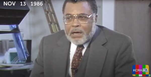 A still from a television interview of James Earl Jones.